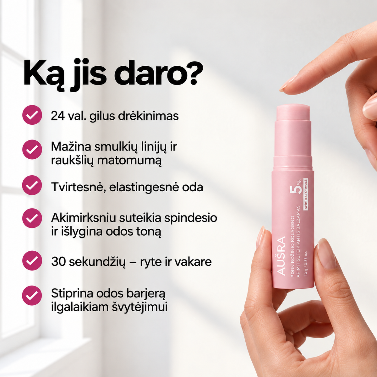 AUŠRA — Ląstelių atsinaujinimas be adatų